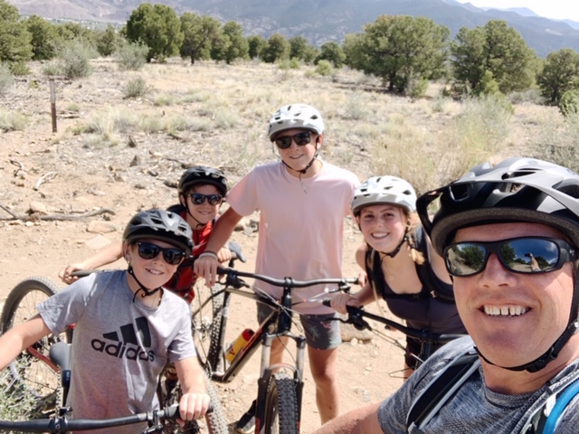 family mountain biking 