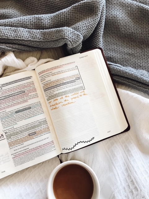 coffee, bible